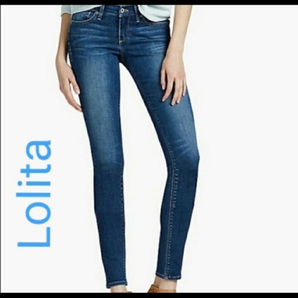 Lucky Brand Lolita Skinny Jeans Medium Wash Blue - Picture 1 of 9
